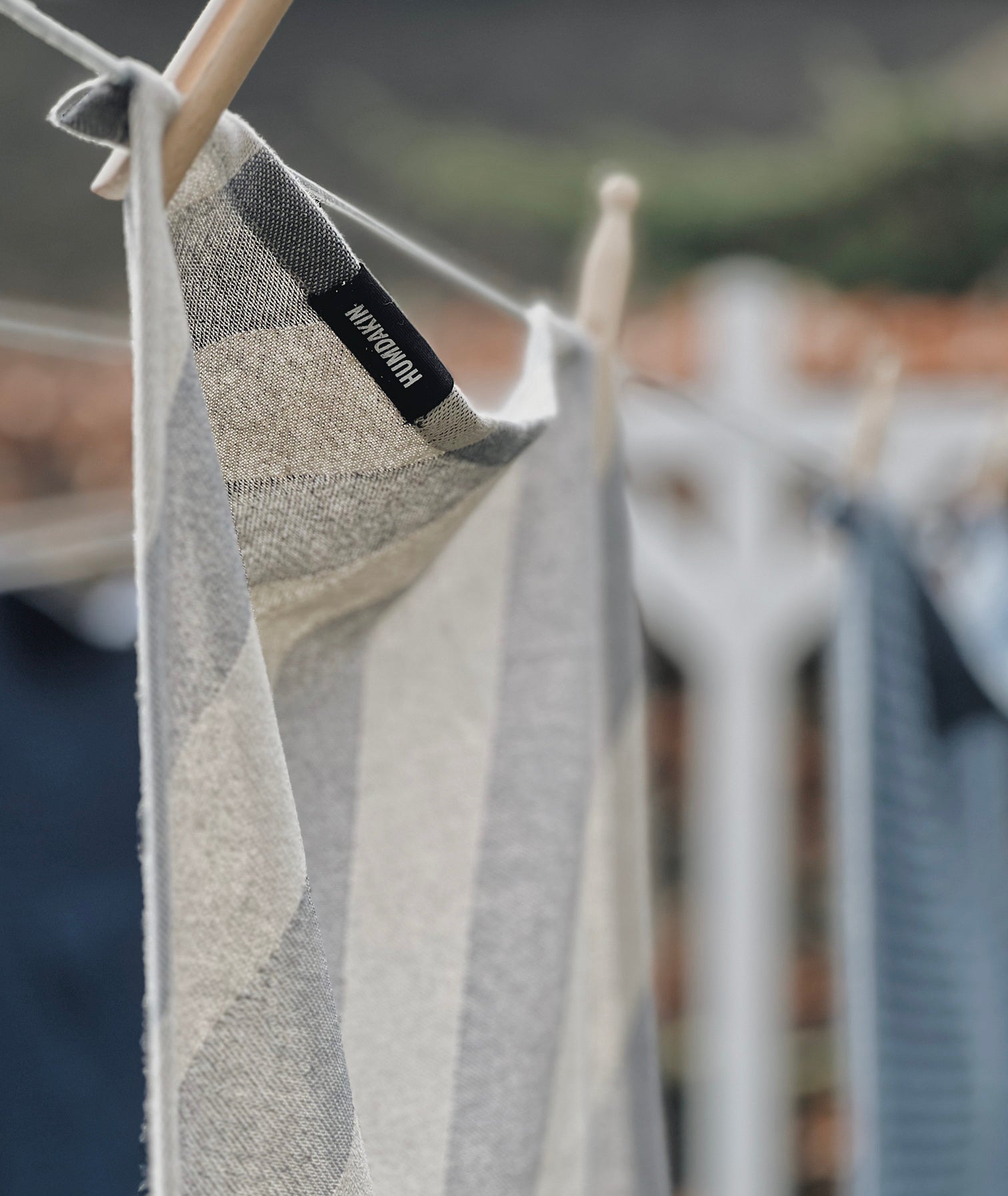 HUMDAKIN Viskestykker i genanvendt bomuld - 2 stk Organic Textiles 225 Blue Candy